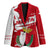 Malta Blazer with Red White Starburst Design - Wonder Print Shop
