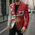 Malta Blazer with Red White Starburst Design - Wonder Print Shop