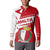 Malta Button Sweatshirt with Red White Starburst Design - Wonder Print Shop