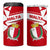 Malta 4 in 1 Can Cooler Tumbler with Red White Starburst Design - Wonder Print Shop