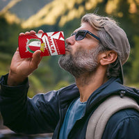 Malta 4 in 1 Can Cooler Tumbler with Red White Starburst Design - Wonder Print Shop