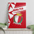Malta Canvas Wall Art with Red White Starburst Design - Wonder Print Shop