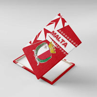 Malta Canvas Wall Art with Red White Starburst Design - Wonder Print Shop