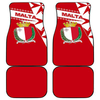 Malta Car Mats with Red White Starburst Design - Wonder Print Shop