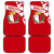 Malta Car Mats with Red White Starburst Design - Wonder Print Shop