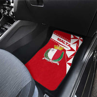 Malta Car Mats with Red White Starburst Design - Wonder Print Shop