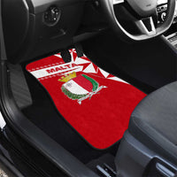 Malta Car Mats with Red White Starburst Design - Wonder Print Shop