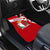 Malta Car Mats with Red White Starburst Design - Wonder Print Shop