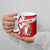 Malta Ceramic Mug with Red White Starburst Design - Wonder Print Shop