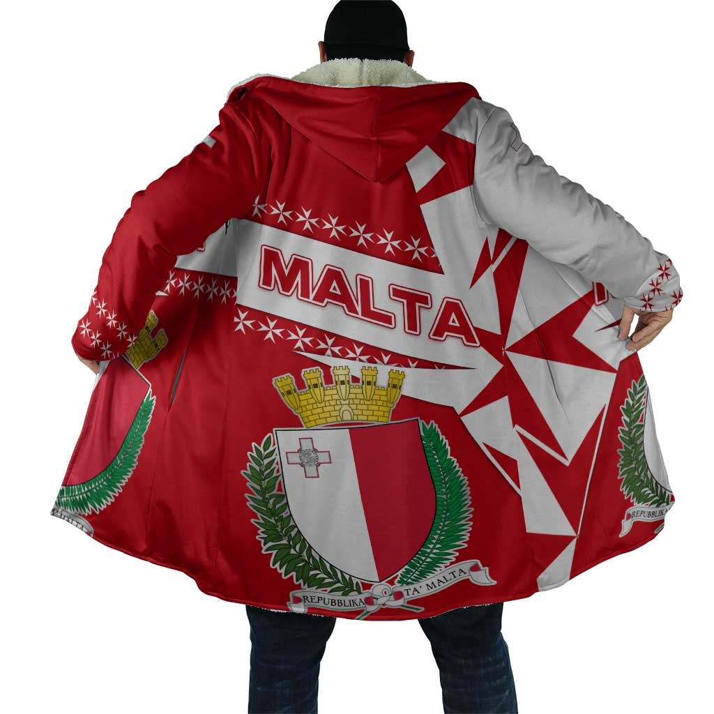 Malta Cloak with Red White Starburst Design - Wonder Print Shop