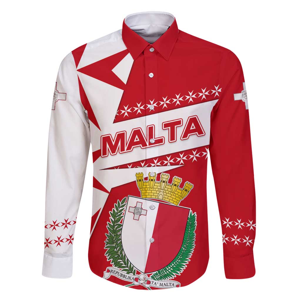 Malta Family Matching Mermaid Dress and Hawaiian Shirt with Red White Starburst Design - Wonder Print Shop