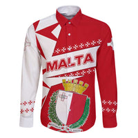 Malta Family Matching Mermaid Dress and Hawaiian Shirt with Red White Starburst Design - Wonder Print Shop