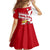 Malta Family Matching Off Shoulder Short Dress and Hawaiian Shirt with Red White Starburst Design - Wonder Print Shop