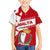 Malta Family Matching Short Sleeve Bodycon Dress and Hawaiian Shirt with Red White Starburst Design - Wonder Print Shop