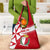 Malta Grocery Bag with Red White Starburst Design - Wonder Print Shop