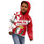 Malta Kid Hoodie with Red White Starburst Design - Wonder Print Shop