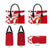 Malta Leather Bag with Red White Starburst Design - Wonder Print Shop