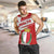 Malta Men Tank Top with Red White Starburst Design - Wonder Print Shop