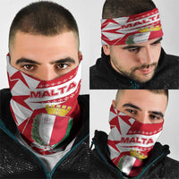 Malta Neck Gaiter with Red White Starburst Design TS04