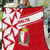 Malta Quilt with Red White Starburst Design - Wonder Print Shop