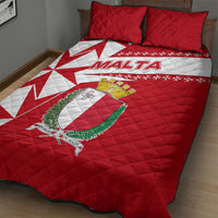 Malta Quilt Bed Set with Red White Starburst Design - Wonder Print Shop