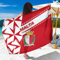 Malta Sarong with Red White Starburst Design - Wonder Print Shop
