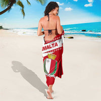 Malta Sarong with Red White Starburst Design - Wonder Print Shop