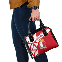 Malta Shoulder Handbag with Red White Starburst Design - Wonder Print Shop
