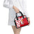 Malta Shoulder Handbag with Red White Starburst Design - Wonder Print Shop