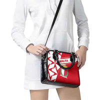 Malta Shoulder Handbag with Red White Starburst Design - Wonder Print Shop