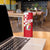 Malta Skinny Tumbler with Red White Starburst Design - Wonder Print Shop