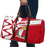 Malta Travel Bag with Red White Starburst Design - Wonder Print Shop