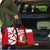 Malta Travel Bag with Red White Starburst Design - Wonder Print Shop