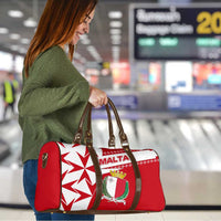 Malta Travel Bag with Red White Starburst Design - Wonder Print Shop