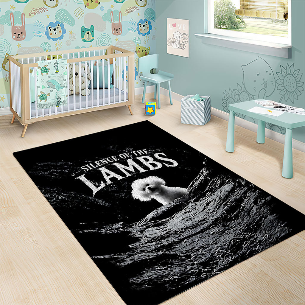 A Little Lamb in the Killer Silence Cute Serial Dog Area Rug Pet Lover