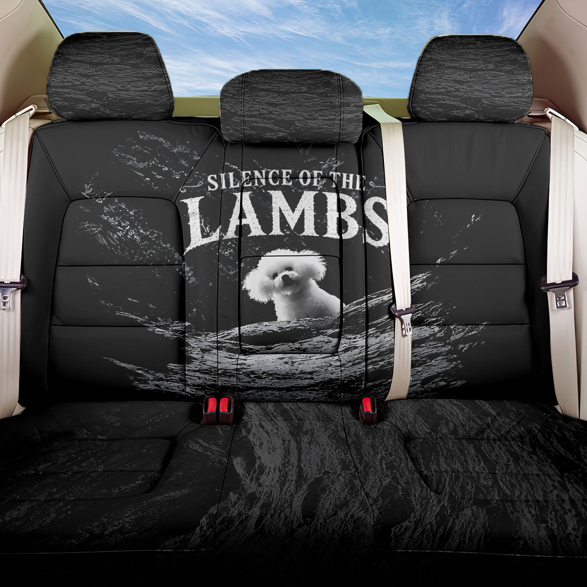 A Little Lamb in the Killer Silence Cute Serial Dog Back Car Seat Cover Pet Lover