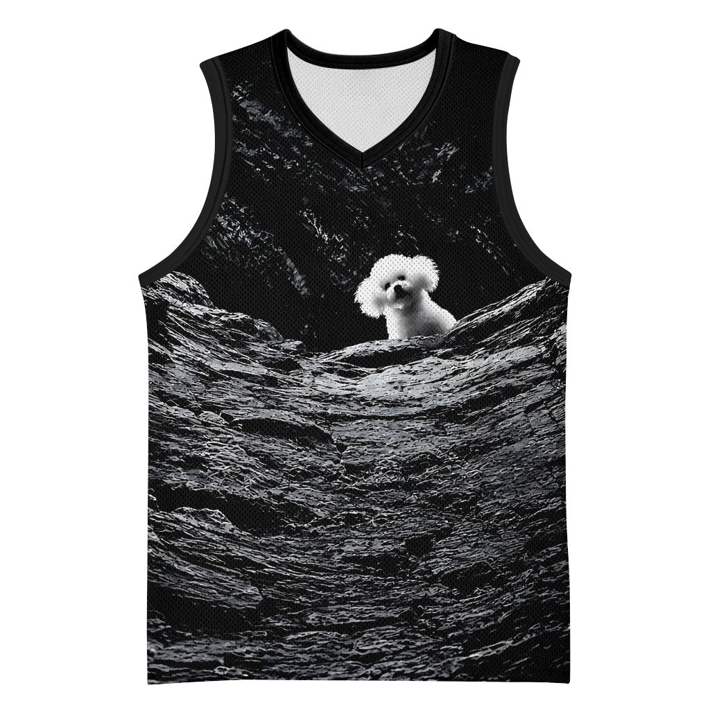A Little Lamb in the Killer Silence Cute Serial Dog Basketball Jersey Pet Lover
