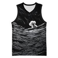 A Little Lamb in the Killer Silence Cute Serial Dog Basketball Jersey Pet Lover