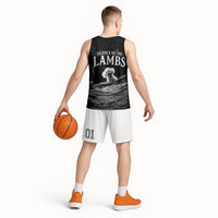 A Little Lamb in the Killer Silence Cute Serial Dog Basketball Jersey Pet Lover