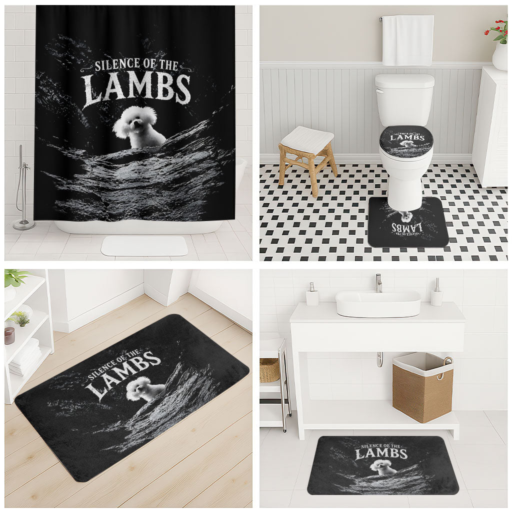 A Little Lamb in the Killer Silence Cute Serial Dog Bathroom Set Pet Lover