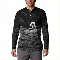 A Little Lamb in the Killer Silence Cute Serial Dog Button Sweatshirt Pet Lover