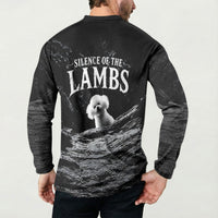 A Little Lamb in the Killer Silence Cute Serial Dog Button Sweatshirt Pet Lover
