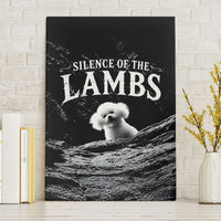 A Little Lamb in the Killer Silence Cute Serial Dog Canvas Wall Art Pet Lover