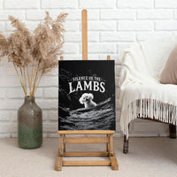 A Little Lamb in the Killer Silence Cute Serial Dog Canvas Wall Art Pet Lover