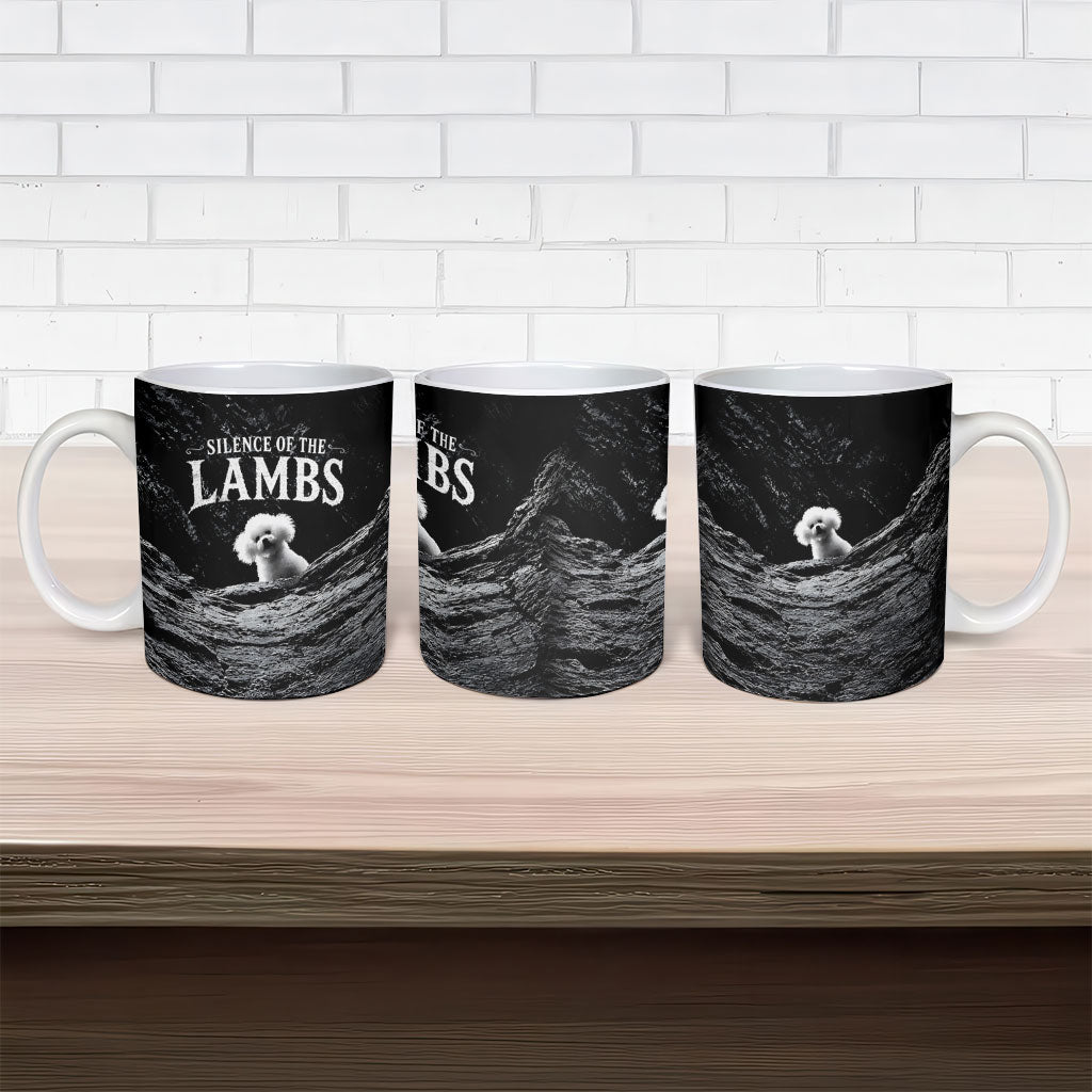 A Little Lamb in the Killer Silence Cute Serial Dog Ceramic Mug Pet Lover