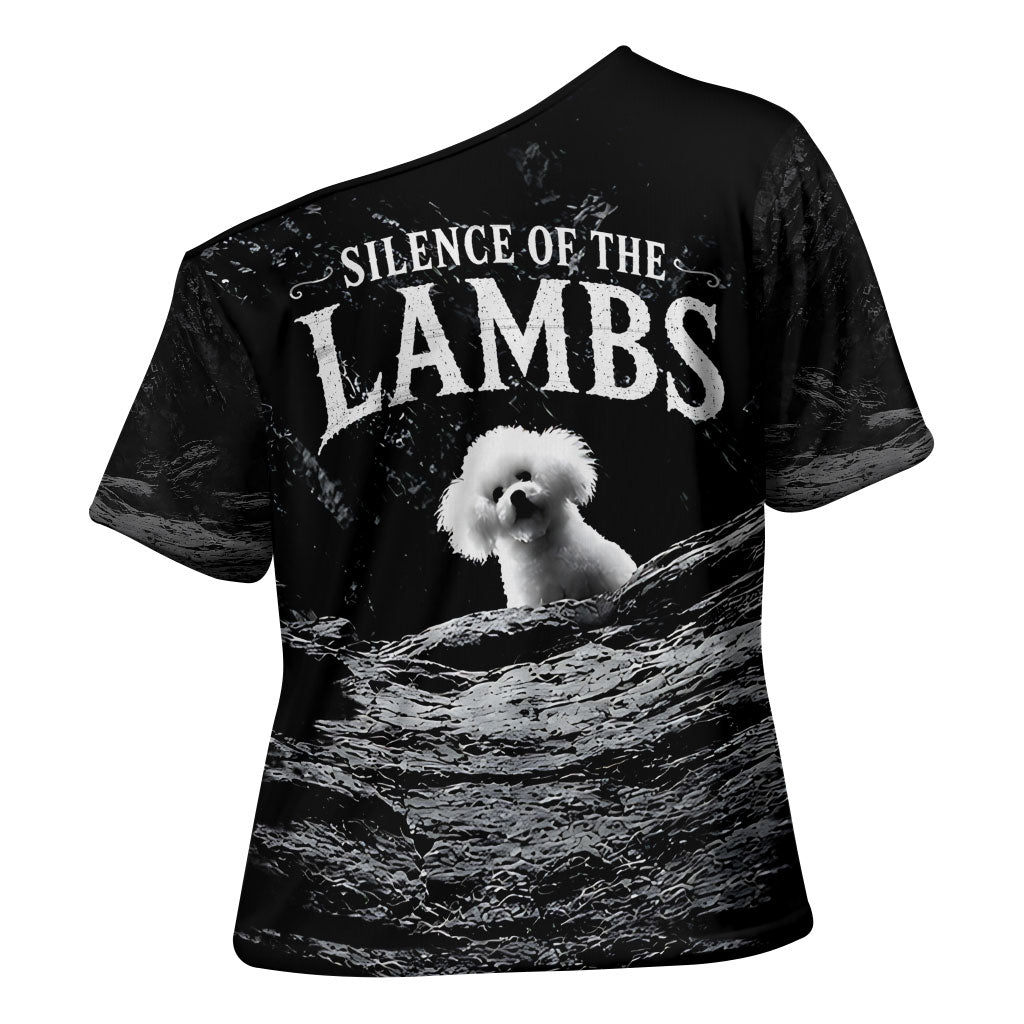 A Little Lamb in the Killer Silence Cute Serial Dog Cross Shoulder Shirt Pet Lover