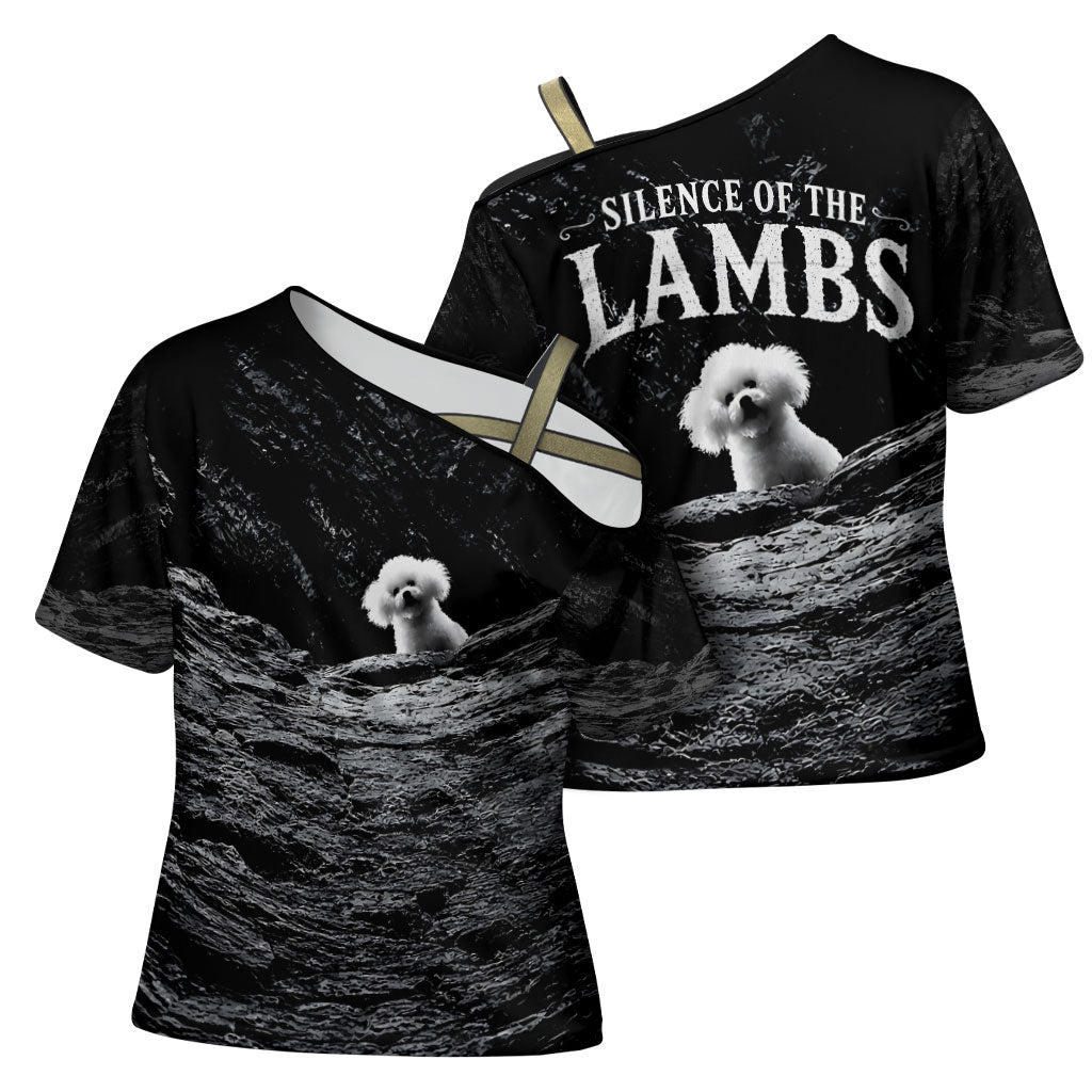 A Little Lamb in the Killer Silence Cute Serial Dog Cross Shoulder Shirt Pet Lover