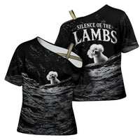 A Little Lamb in the Killer Silence Cute Serial Dog Cross Shoulder Shirt Pet Lover