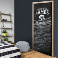A Little Lamb in the Killer Silence Cute Serial Dog Door Cover Pet Lover