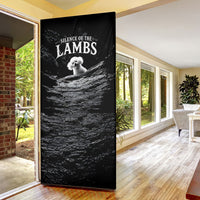 A Little Lamb in the Killer Silence Cute Serial Dog Door Cover Pet Lover